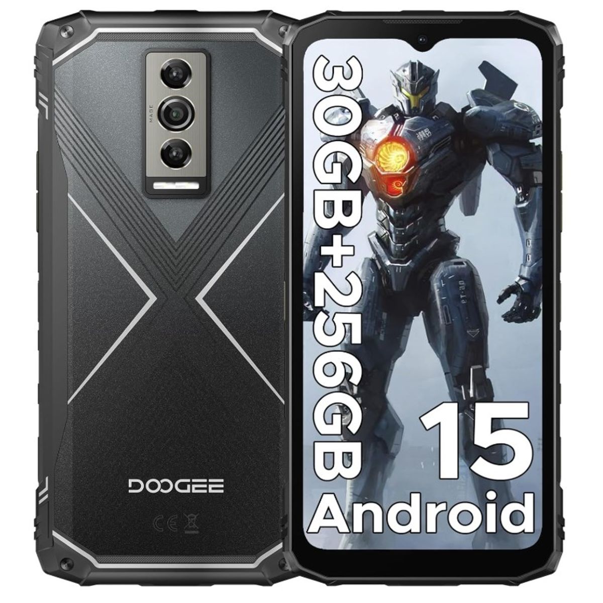 DOOGEE - Celular DOOGEE Blade 10 Pro 6.56” HD+ 90Hz, 30GB (6+24) RAM+256GB Rom, Plateado