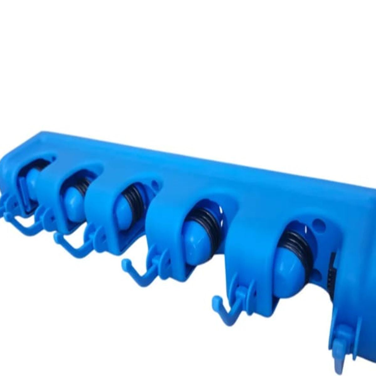 GENERICO - SOPORTE ORGANIZADOR COLGADOR PARA ESCOBAS AZUL
