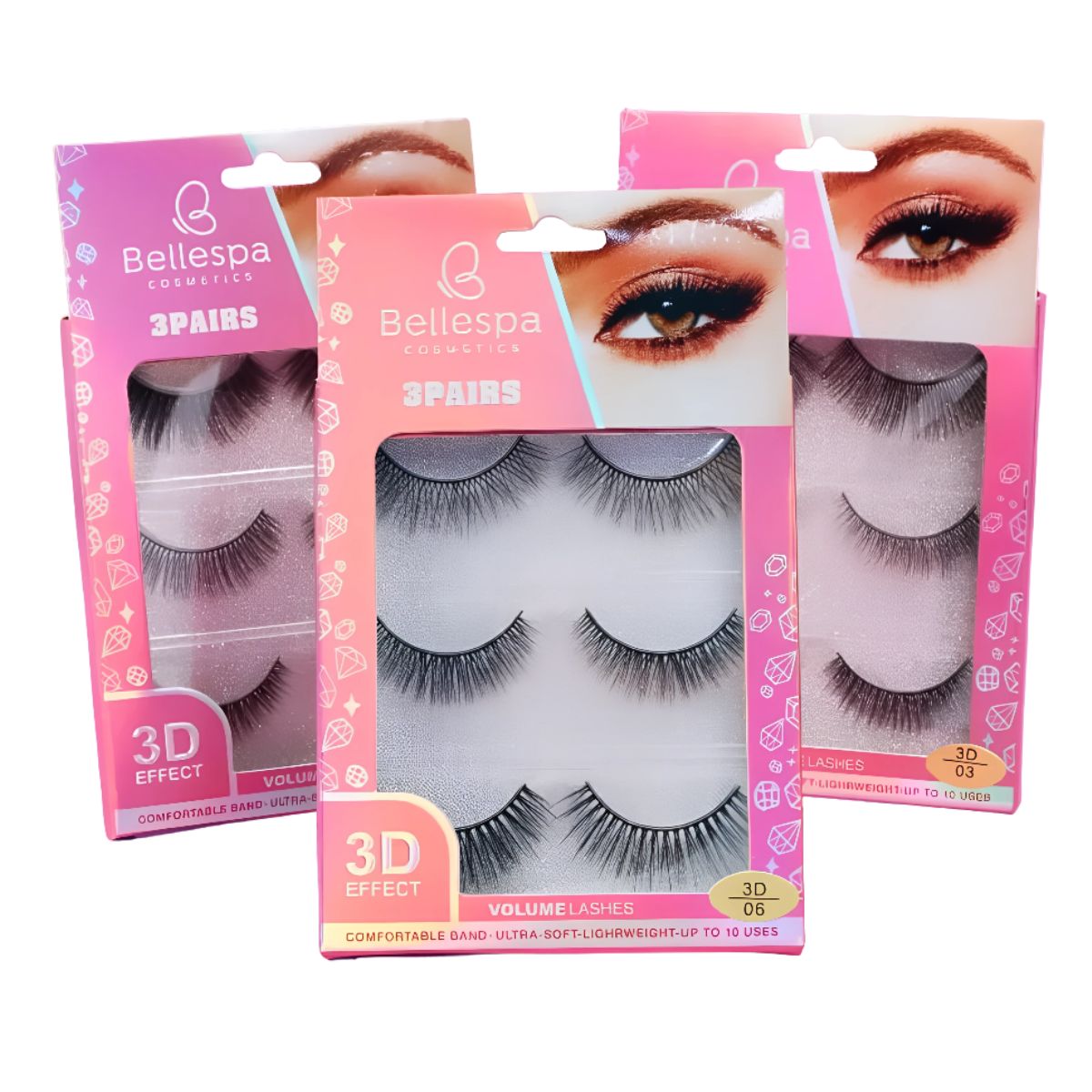 GENERICO - Pestañas Autoadhesivas 3 Paris - Bellespa