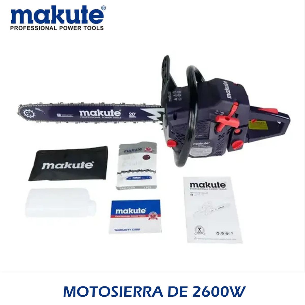 MAKUTE - MOTOSIERRA DE 2600 W