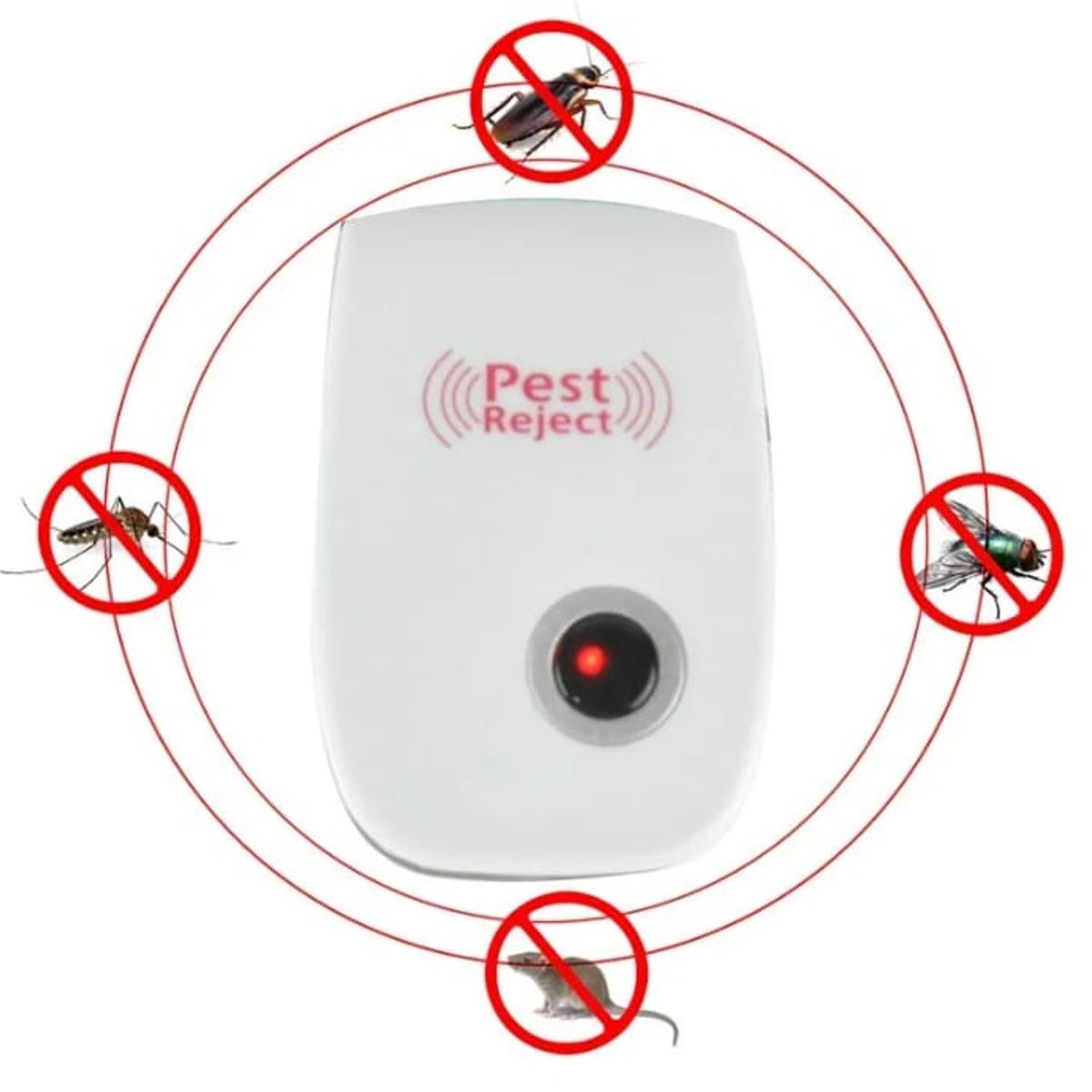 GENERICO - REPELENTE ULTRASONICO PARA MOSCAS CUCARACHA Y ROEDORES