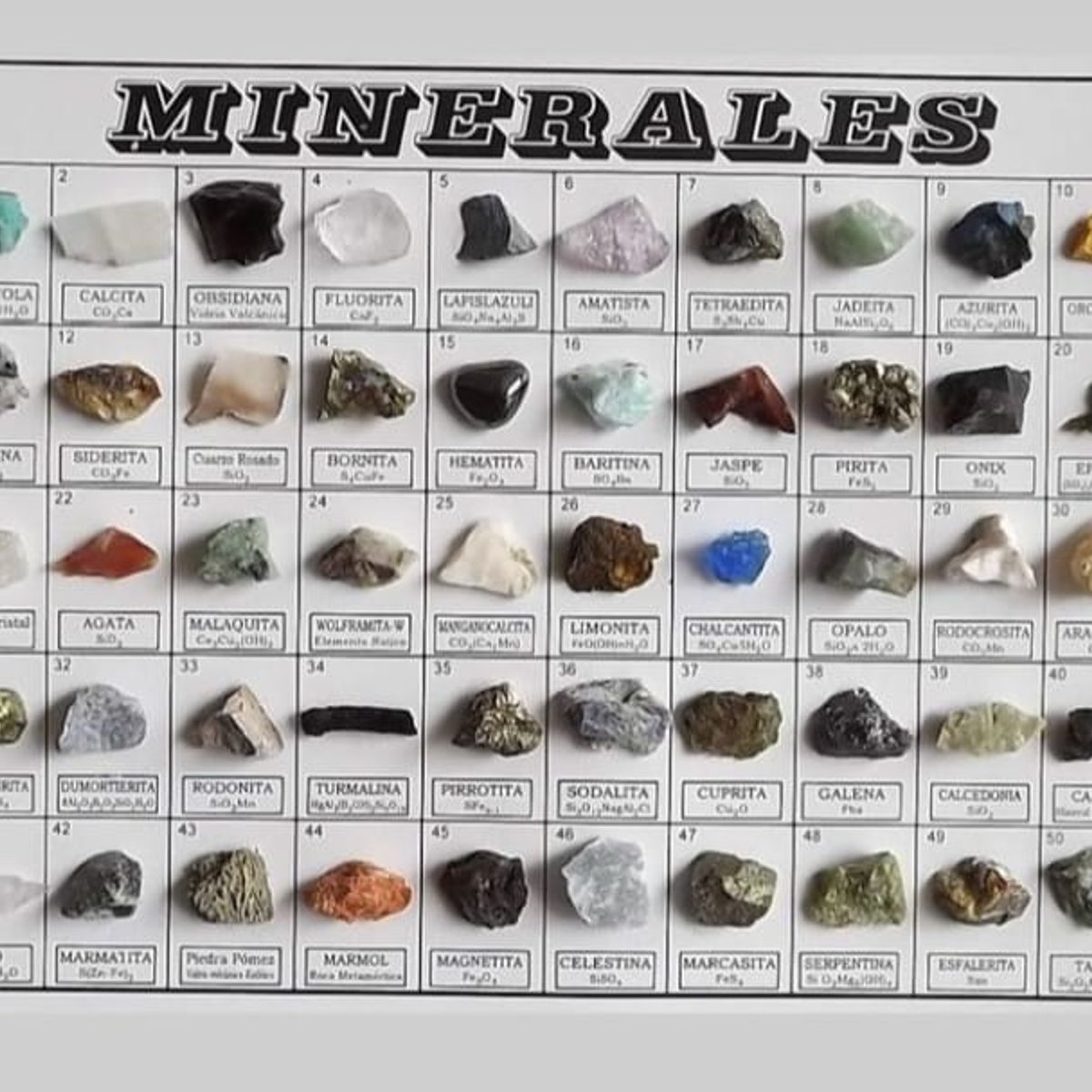 GENERICO - ARTESANIA PERUANA COLECCION 50 MINERALES