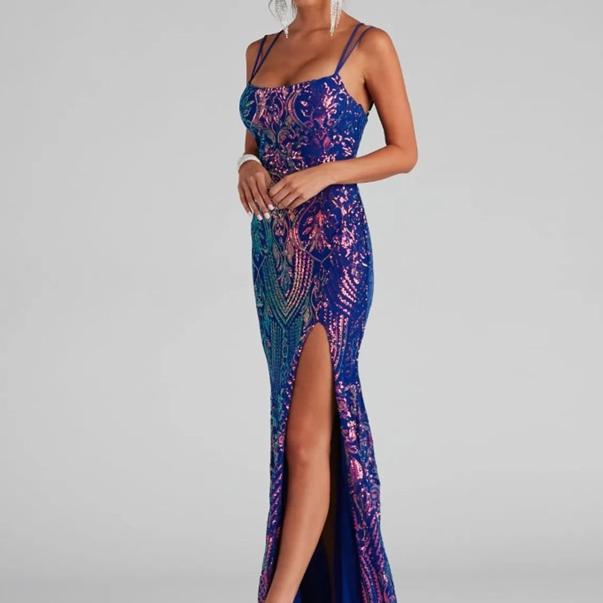 BLWOENS - Vestido de noche para mujers - Violeta