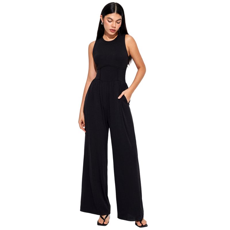 BLWOENS - Mono de verano para mujeres - Negro