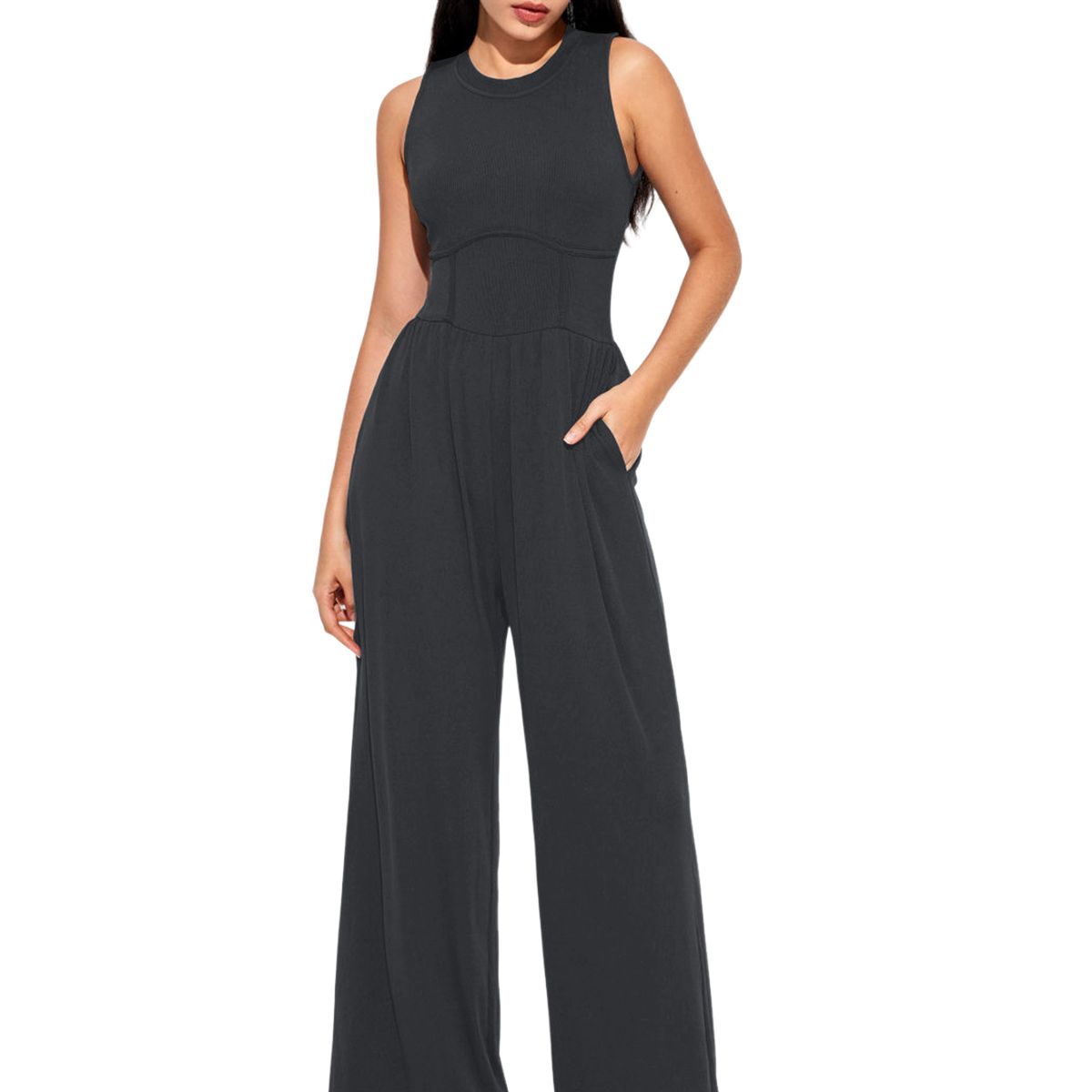 BLWOENS - Mono de verano para mujeres - Gris