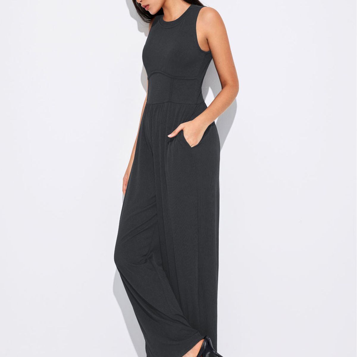 BLWOENS - Mono de verano para mujeres - Gris