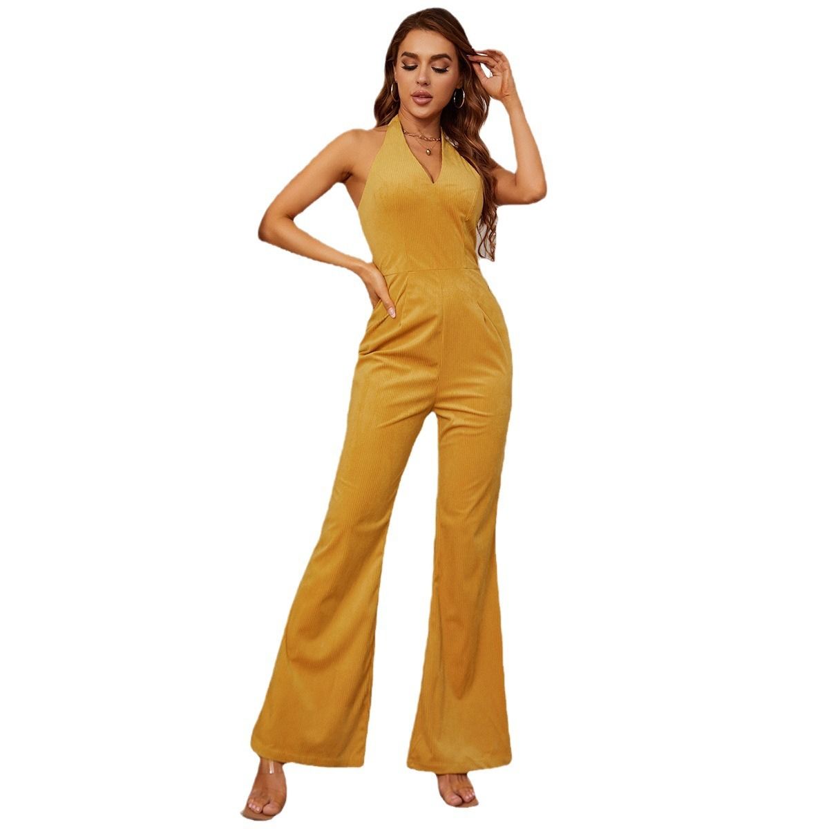 BLWOENS - Mono de verano para mujeres - Amarillo