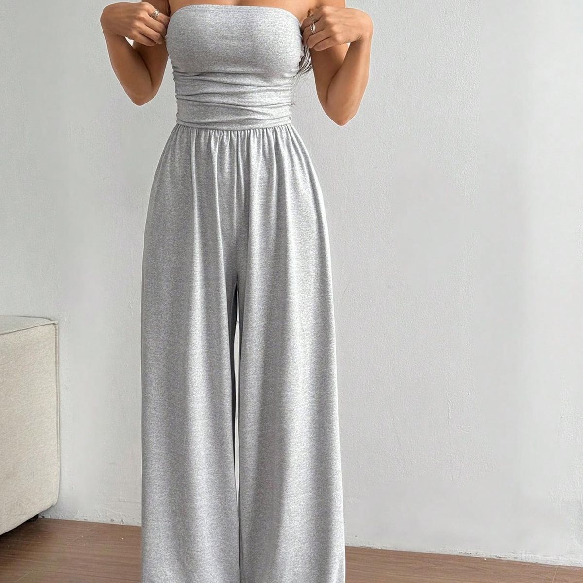 BLWOENS - Mono de verano para mujeres - Gris