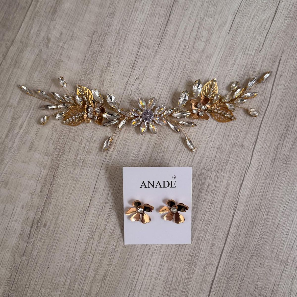 ANADE HANDMADE - TOCADO TIARA ACCESORIO CABELLO JOYAS DE NOVIA