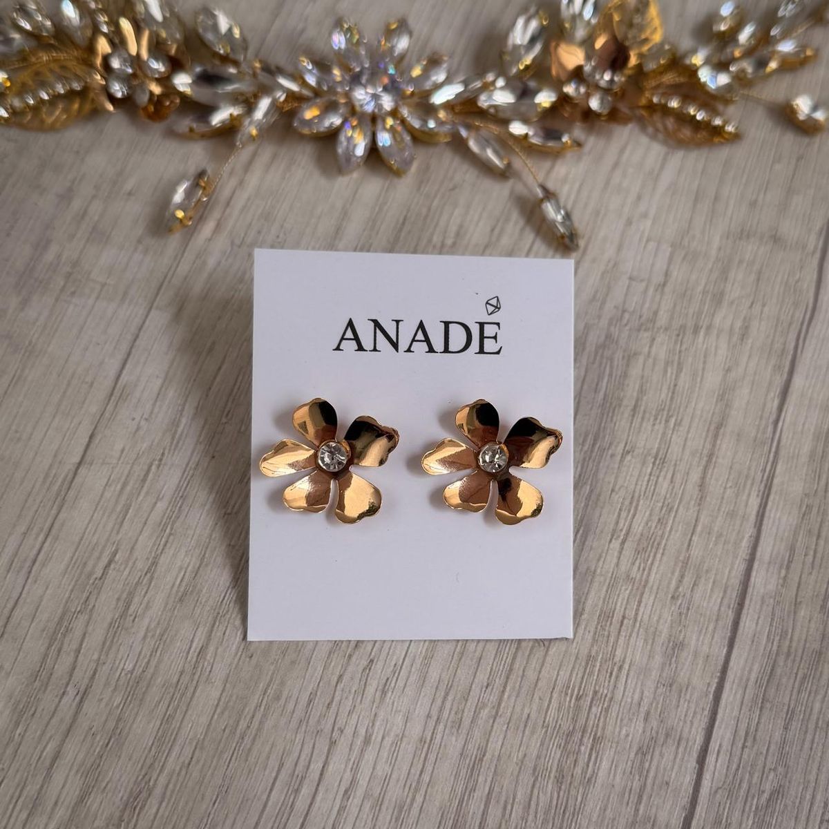 ANADE HANDMADE - TOCADO TIARA ACCESORIO CABELLO JOYAS DE NOVIA
