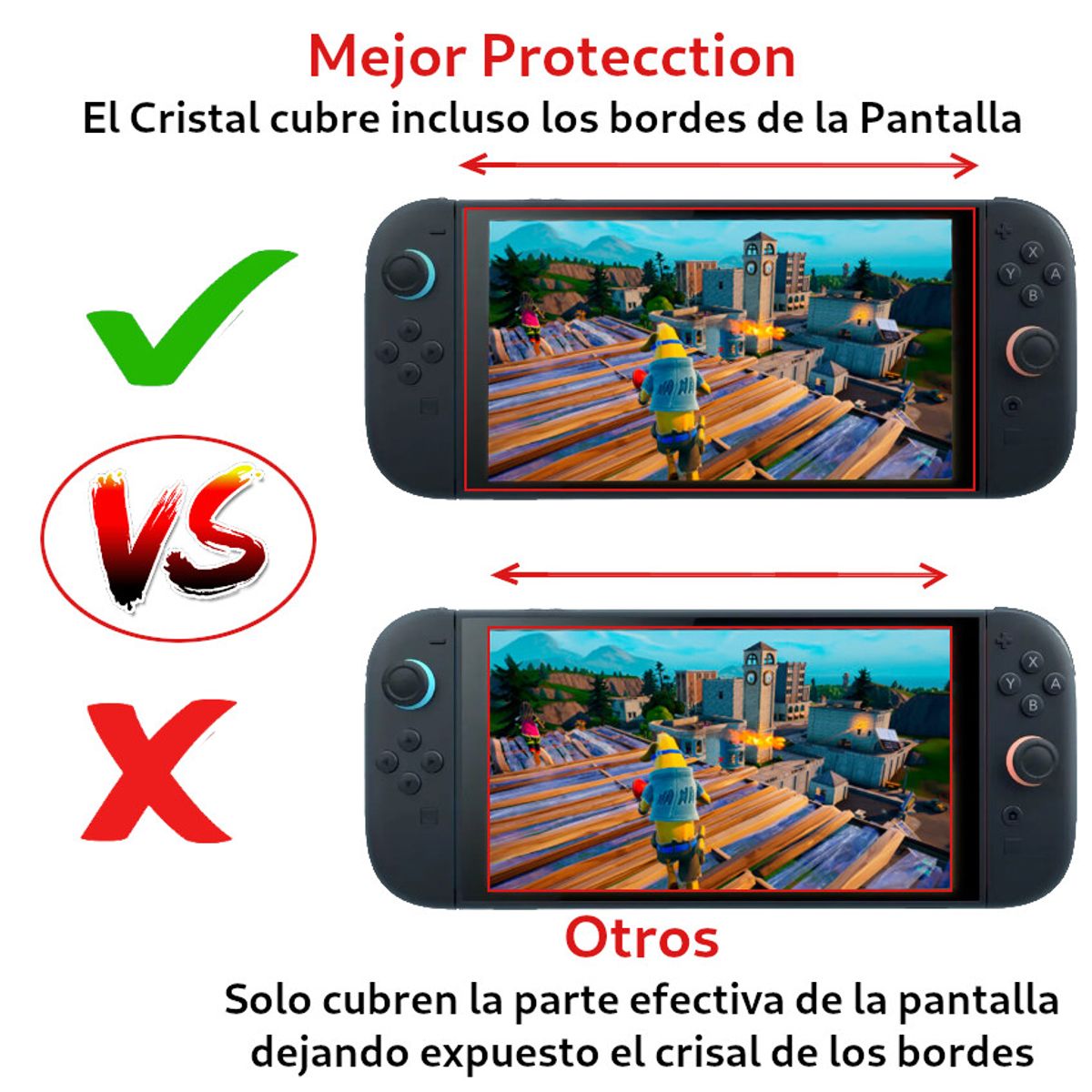 GENERICO - Mica Vidrio templado para Nintendo Switch 2 (2025) Cristal Templado