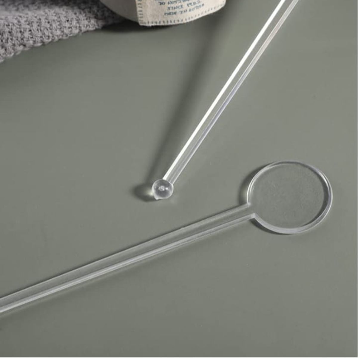 GENERICO - 100 REMOVEDOR  DE ACRILICO  PARA  COCKTAIL O COCTEL DISCO PLANO