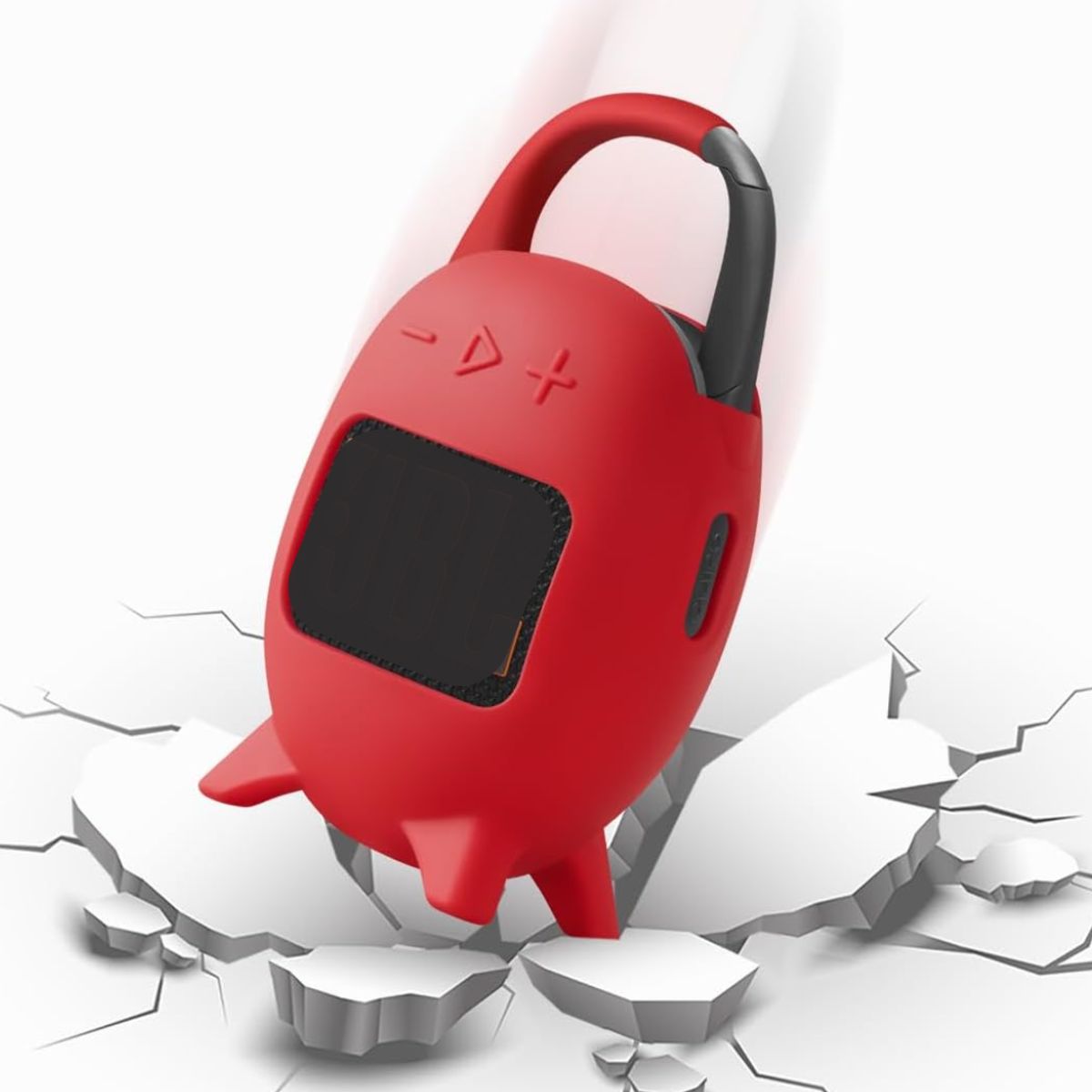 GENERICO - Funda Case De Silicona Para Jbl Clip 5 rojo