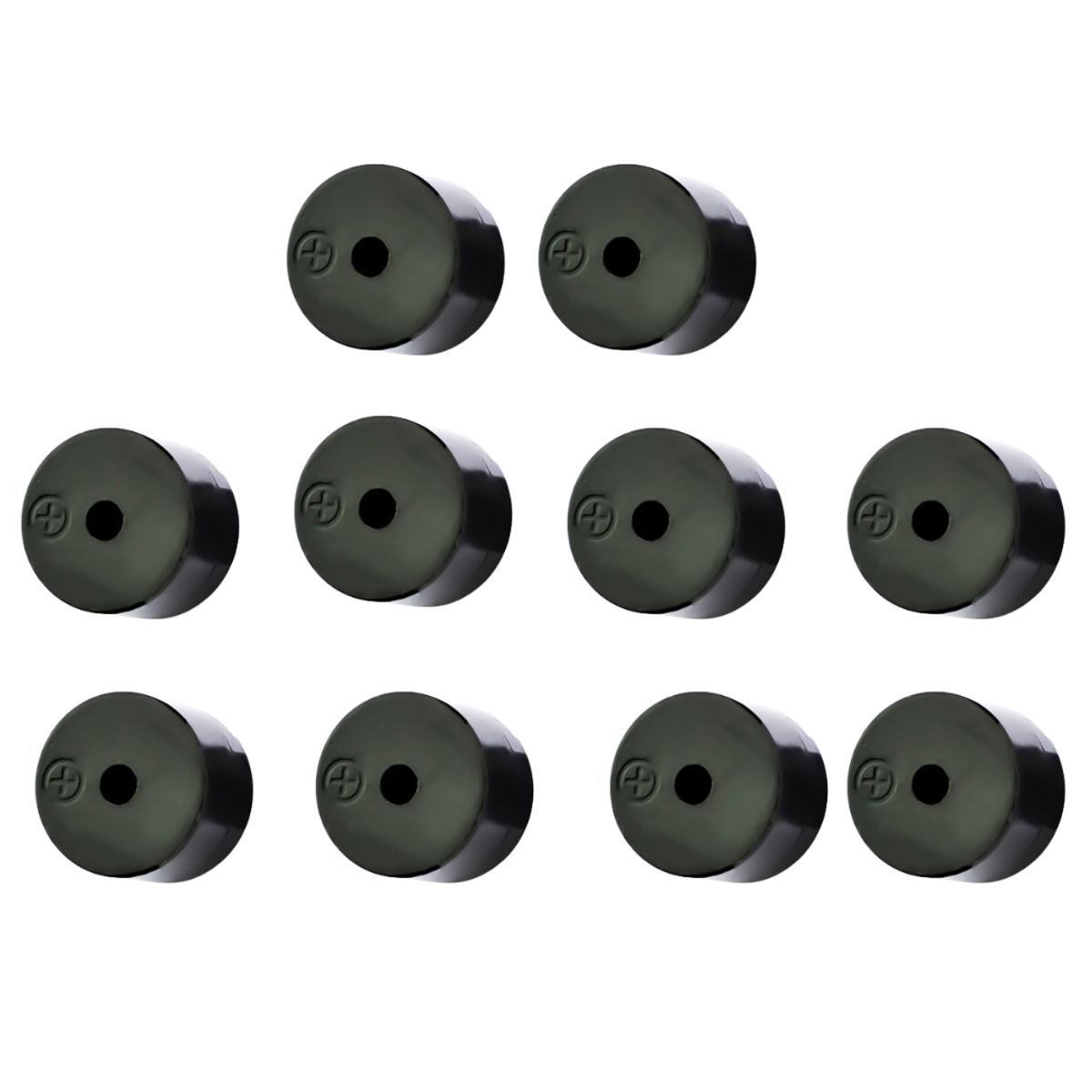 GENERICO - Buzzer Pasivo Electromagnético 5V – 12x8.5 mm Paquete de 10 Unidades