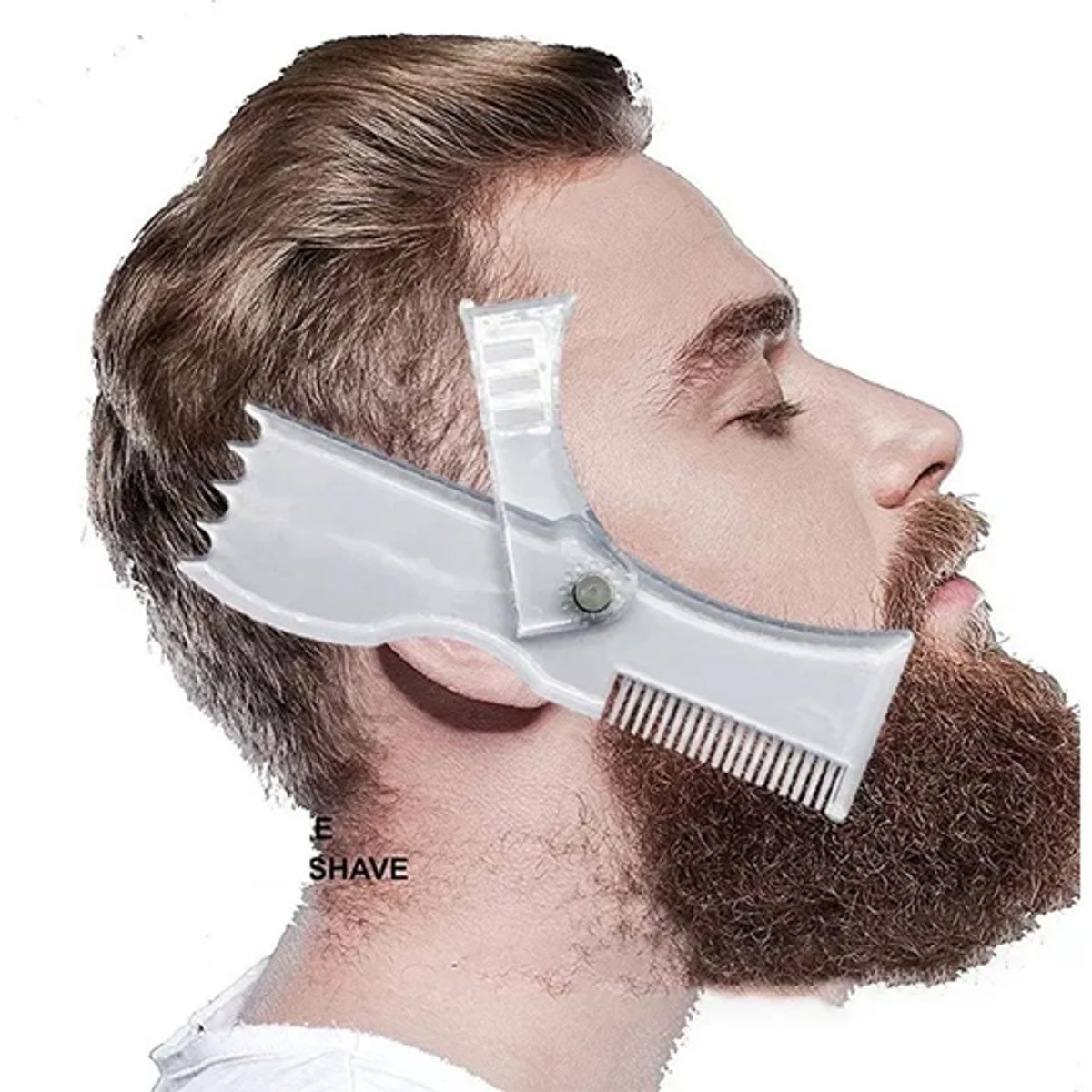 GENERICO - Peine Molde Para Barba 360 Grados Hombres