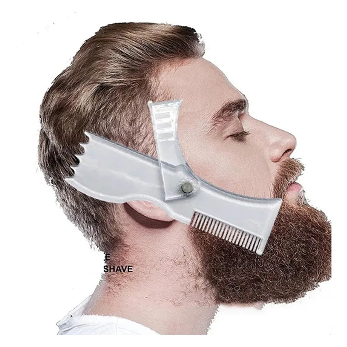 GENERICO - Peine Molde Para Barba 360 Grados Hombres