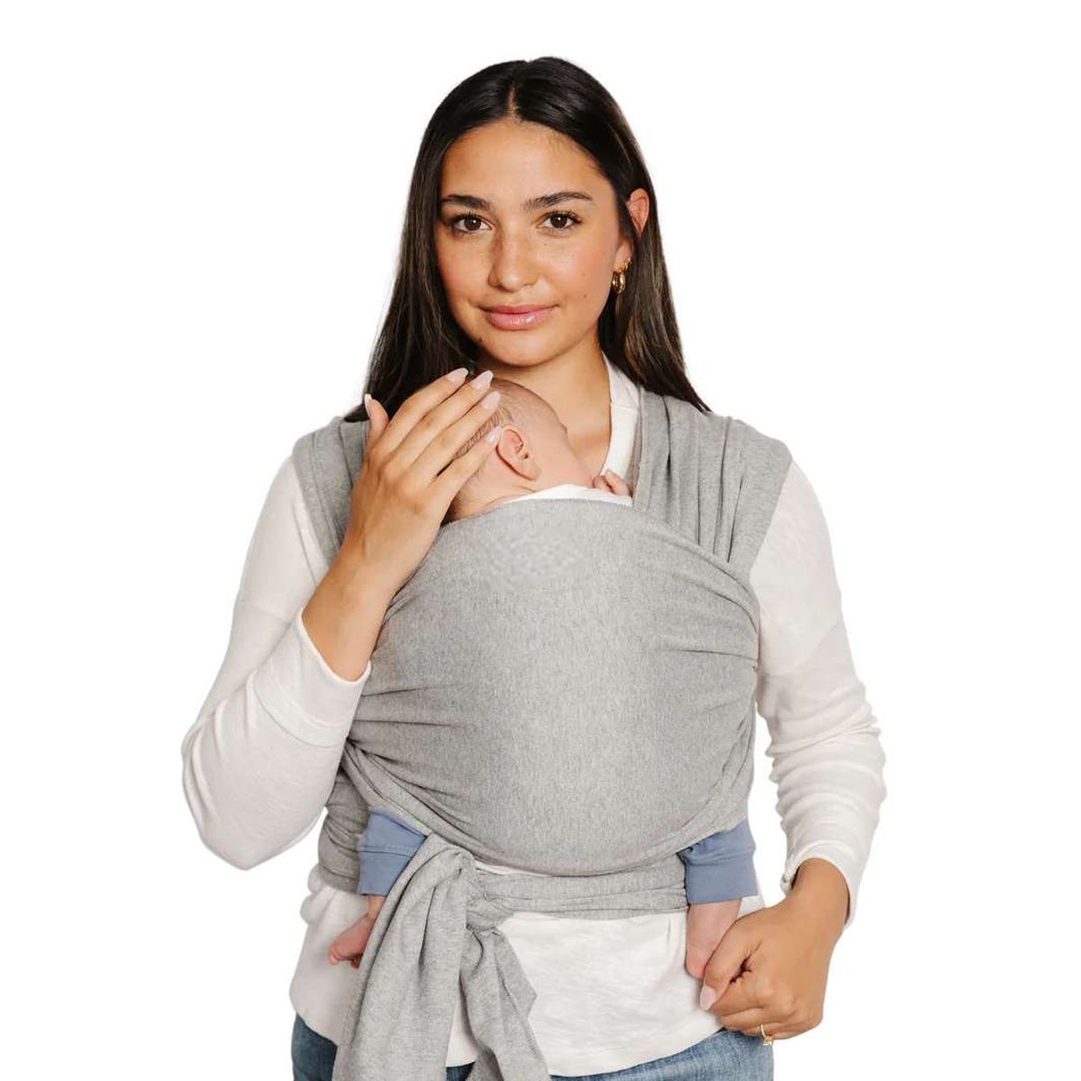 GENERICO - Fular NEW BORN Nemito 100% algodón GRIS CLARO