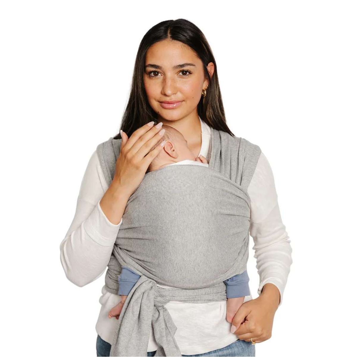 GENERICO - Fular NEW BORN Nemito 100% algodón GRIS CLARO