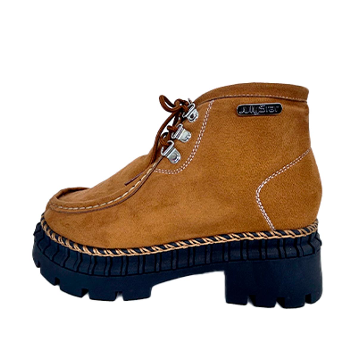 BASHIRA - Zapato para dama Garota Botin Camell