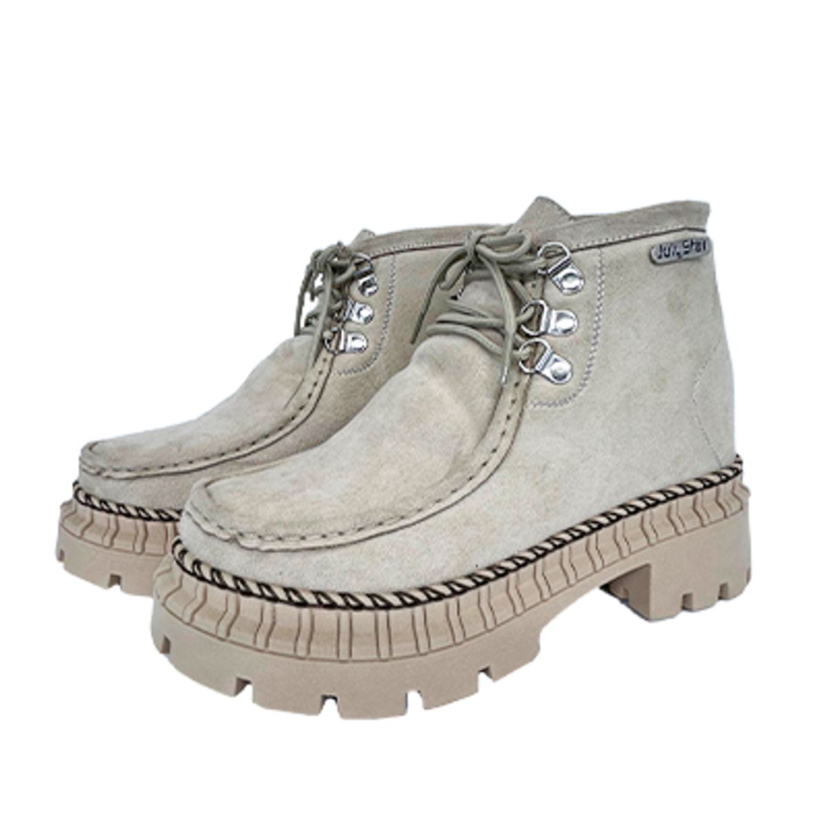 BASHIRA - Zapato para dama Garota Botin  Beige