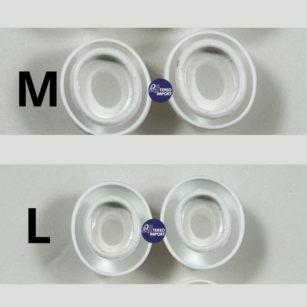 GENERICO - Almohadillas de silicona compatible con AirPods Pro 1 - 2  (2 pares ML)