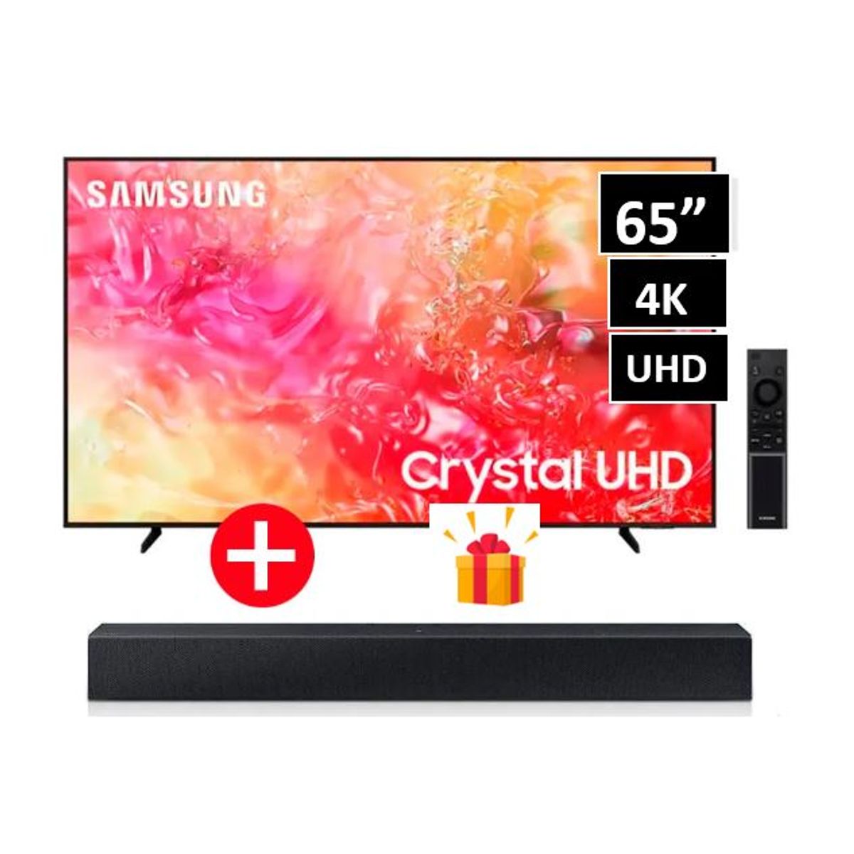 SAMSUNG - TELEVISOR SAMSUNG 65 UN65DU7000G UHD 4K SMART+ SOUNDBAR SAMSUNG C400