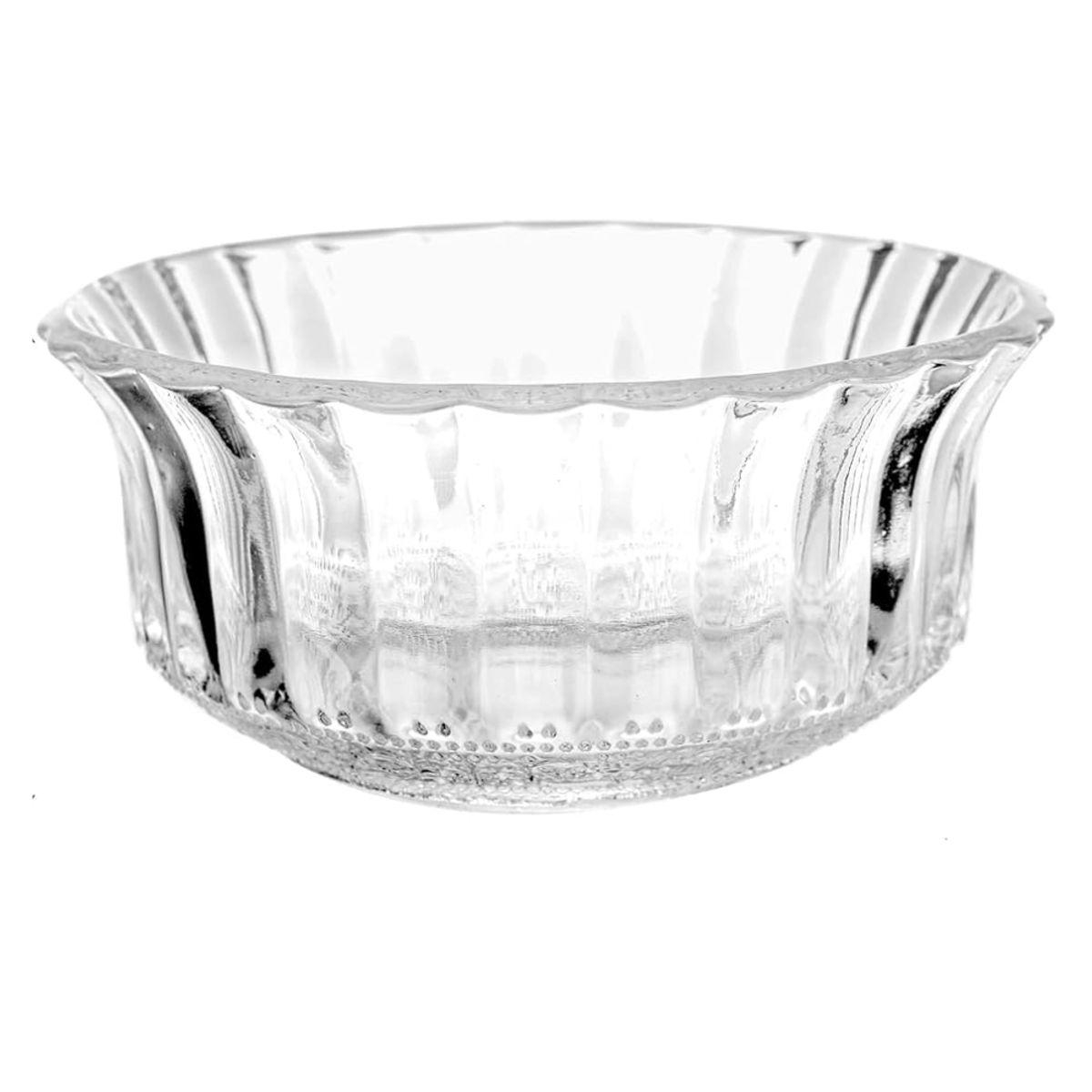 INSPIRA - Set de 6 Bowls de Vidrio Labrado para Postres 300 ml