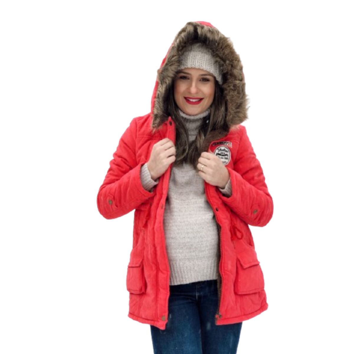 GENERICO - Casaca Parka Abrigo Mujer