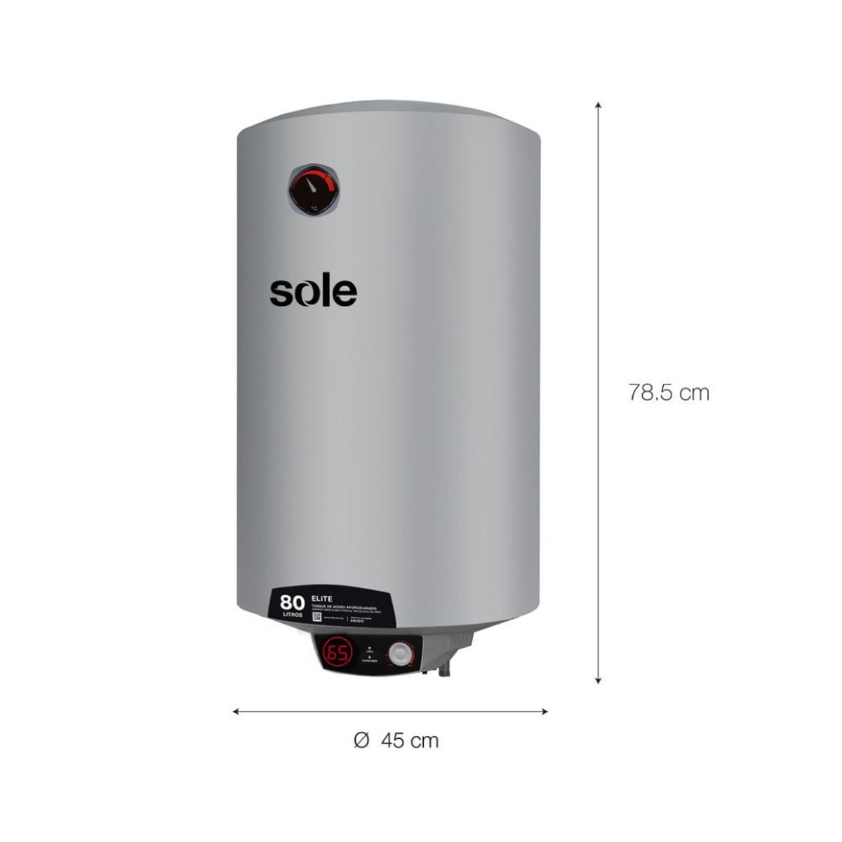 SOLE - Terma Eléctrica SOLE Elite 1500 W 80 L  Agua caliente instantánea
