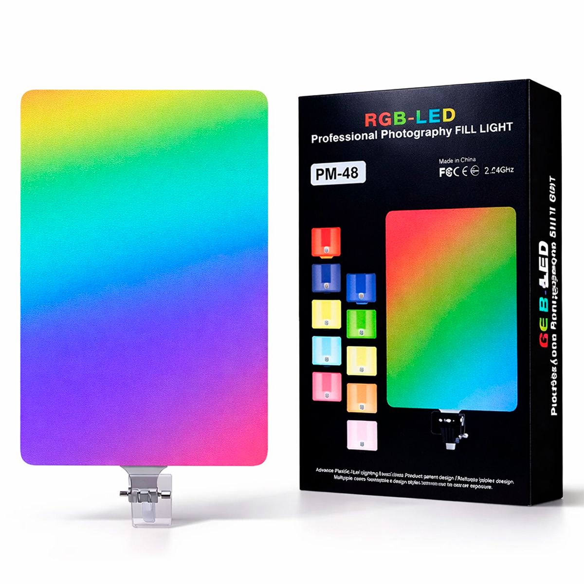 GENERICO - Panel De Luz RGB DE 19 PM-48 Para Fotografías y Videos