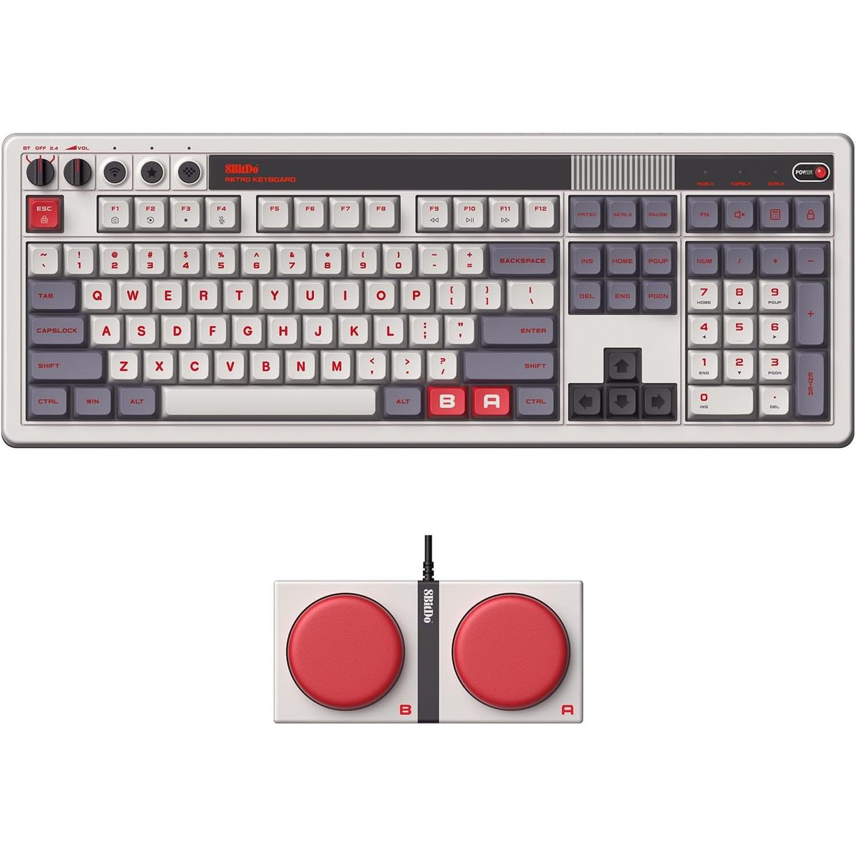 8BITDO - 8BitDo Teclado Mecánico Estilo N