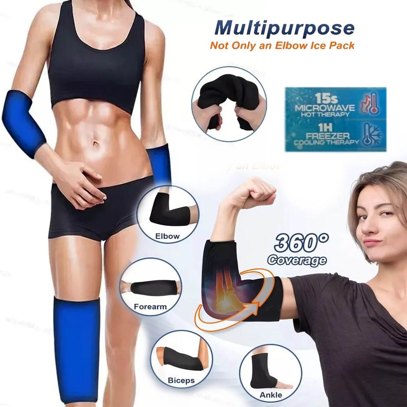GENERICO - 1 Manga De Compresión Rodillera Codera Multifuncion frio calor 360°