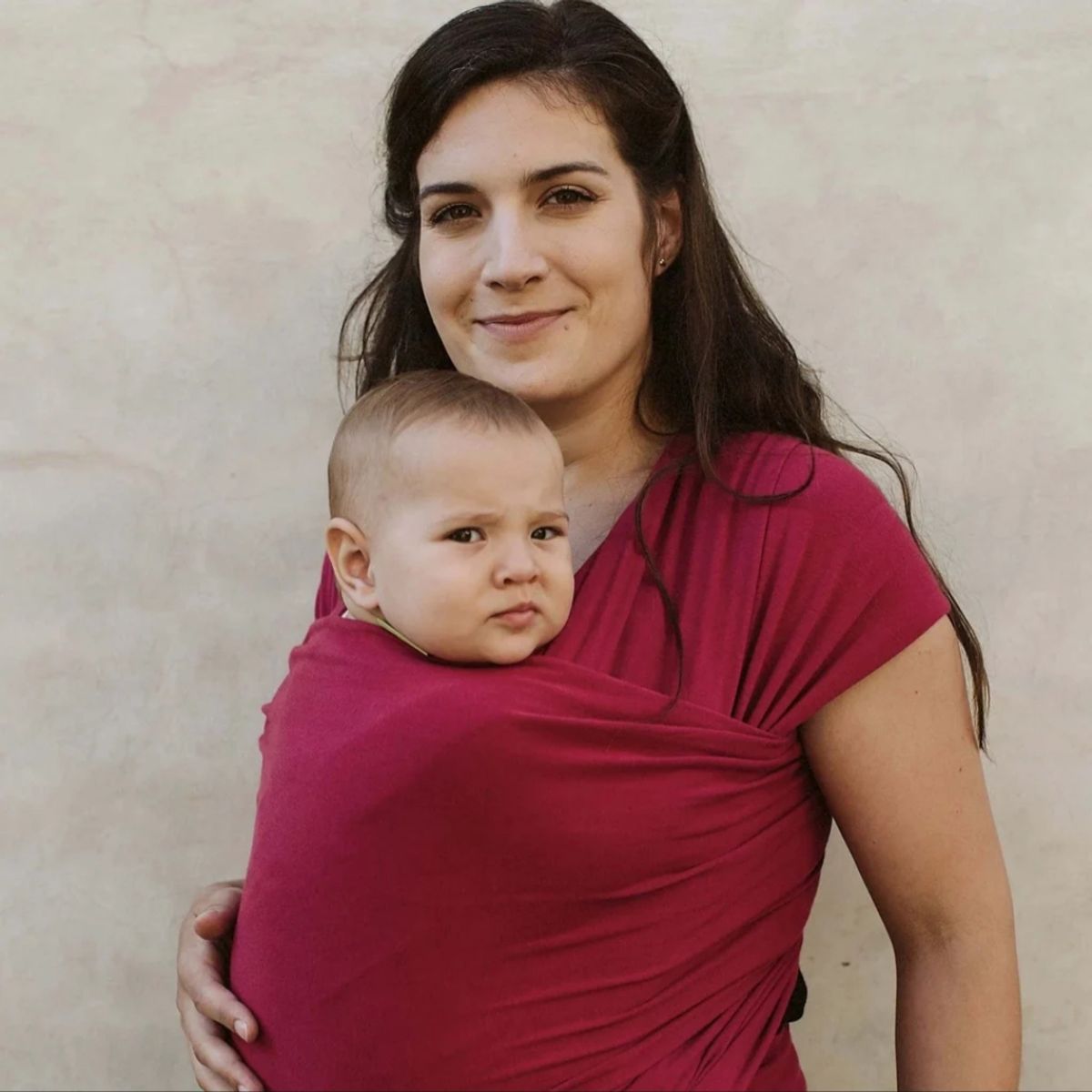 GENERICO - Fular PREMIUM Nemito 100% algodón GUINDA