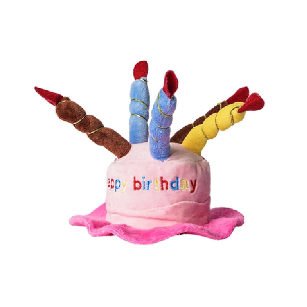 GENERICO - Sombrero cumpleañero para mascotas perros y gatos rosado
