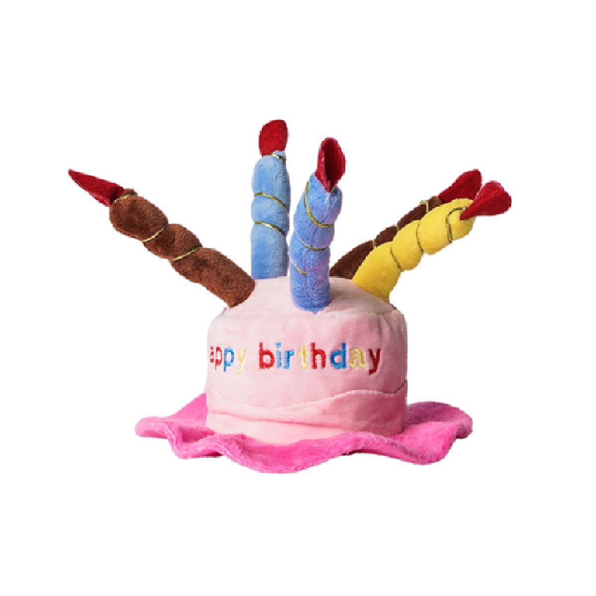 GENERICO - Sombrero cumpleañero para mascotas perros y gatos rosado