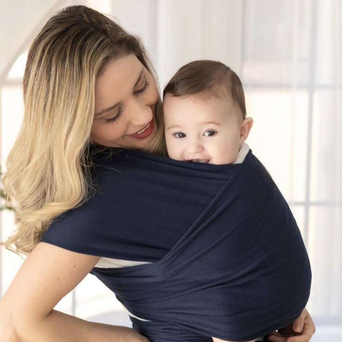 GENERICO - Fular PREMIUM Nemito 100% algodón AZUL NOCHE