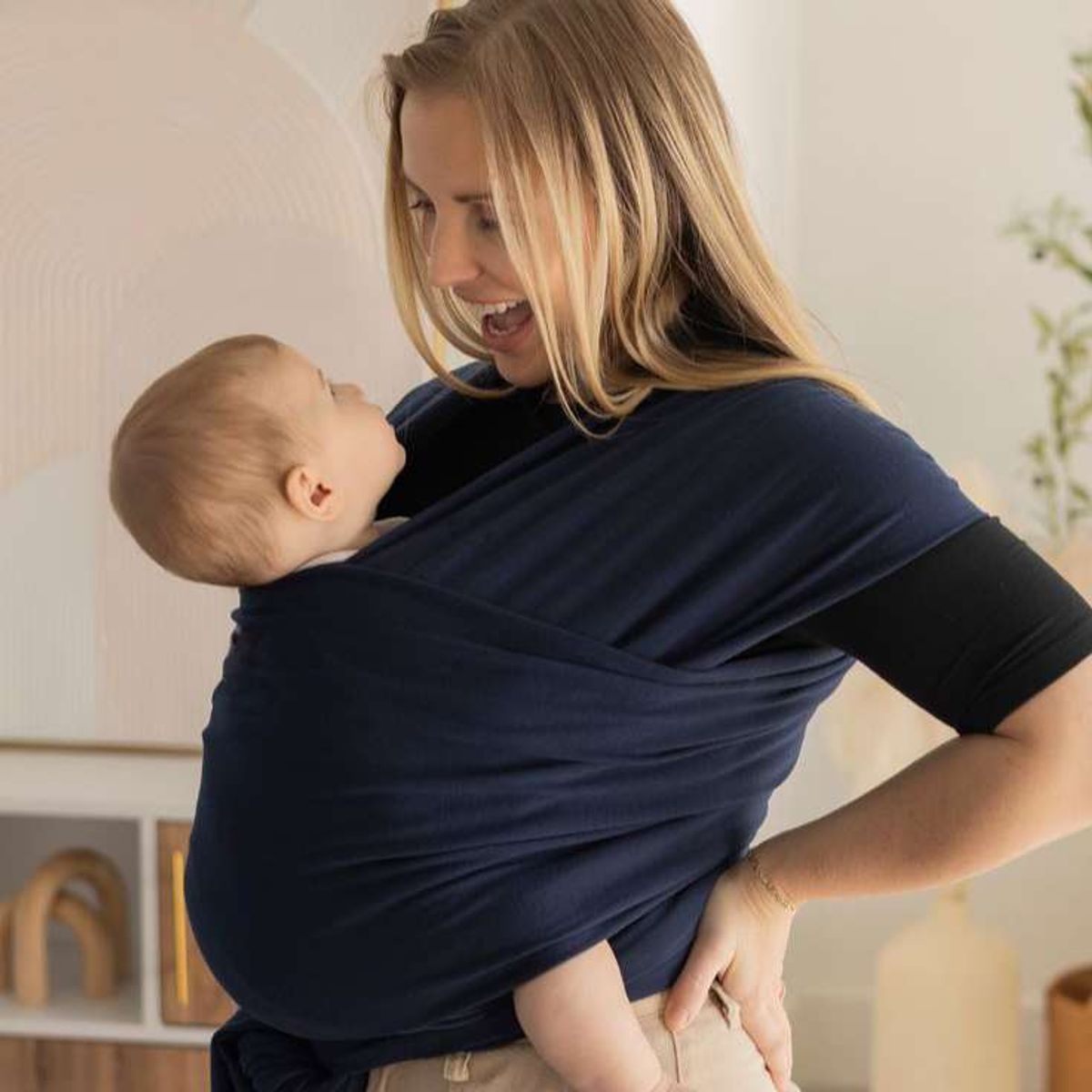 GENERICO - Fular PREMIUM Nemito 100% algodón AZUL NOCHE