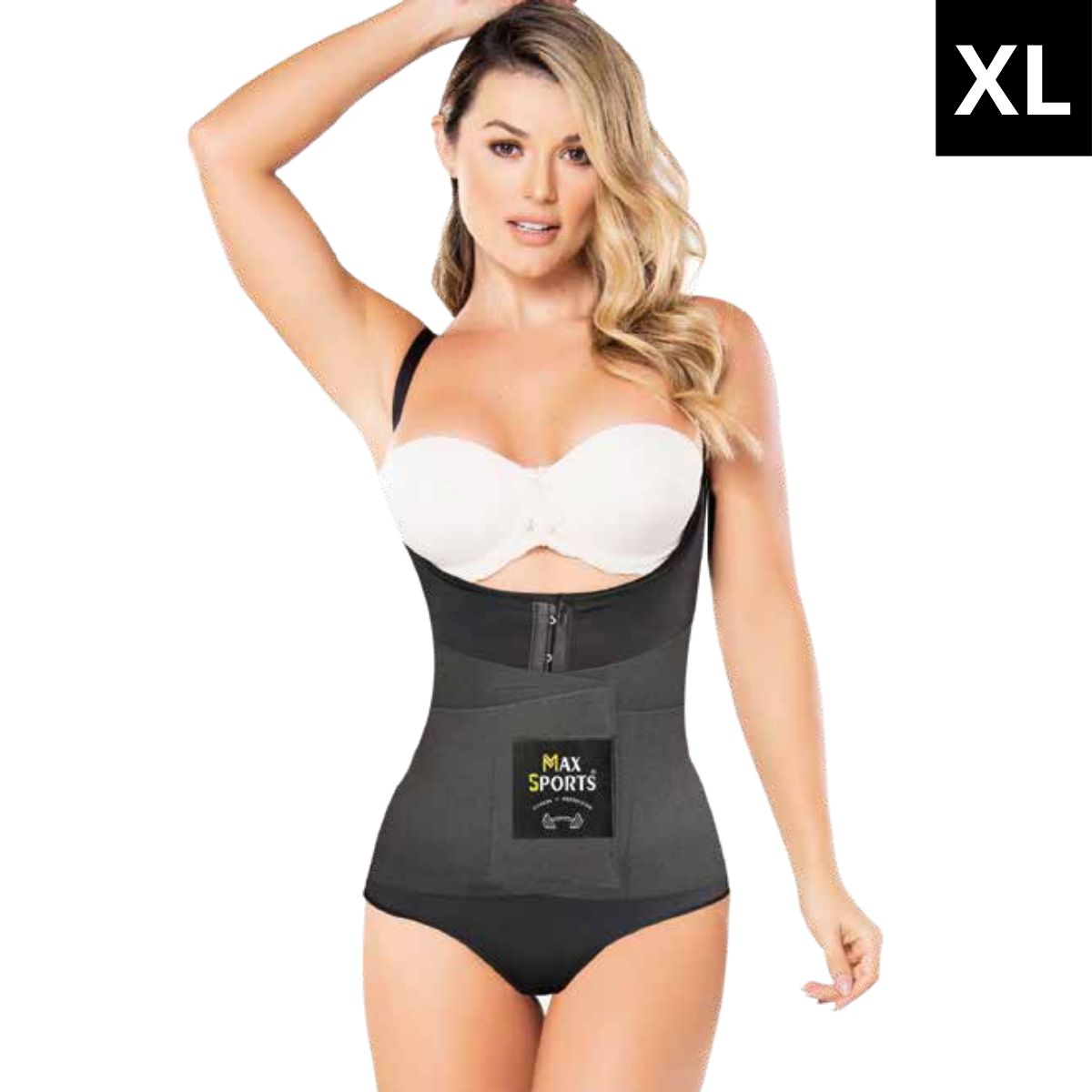 GENERICO - Faja Body Reloj de Arena Negro XL  MAXSPORTS