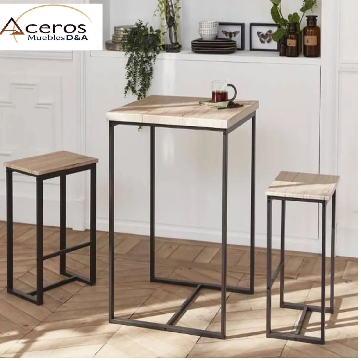 GENERICO - Mesa Bar +2 Sillas Modelo Limbo