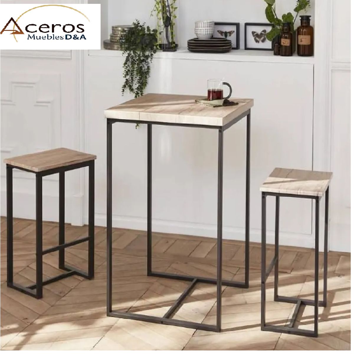 GENERICO - Mesa Bar +2 Sillas Modelo Limbo