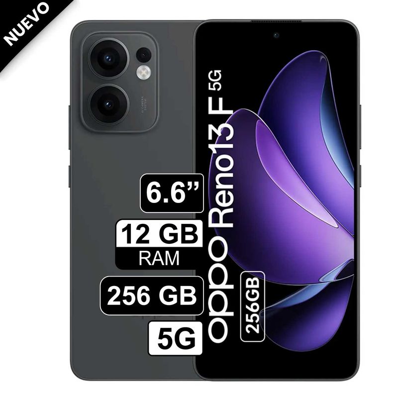 OPPO - Celular Oppo Reno 13F 5G 6.6 12GB RAM 256GB Gris