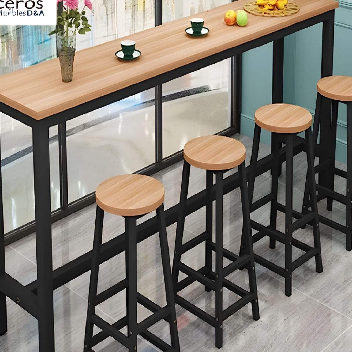 GENERICO - Mueble Bar Mesa + sillas AURORA