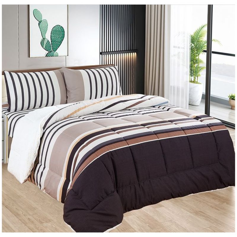 CASATEX - EDREDÓN CASATEX ALGODÓN CON SHERPA 1.5 PLZ