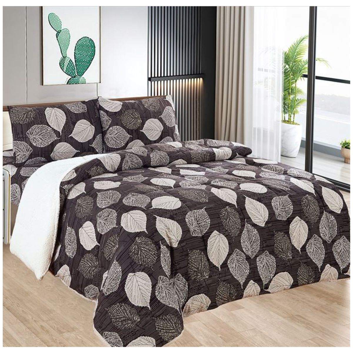 CASATEX - EDREDÓN CASATEX ALGODÓN CON SHERPA 1.5 PLZ