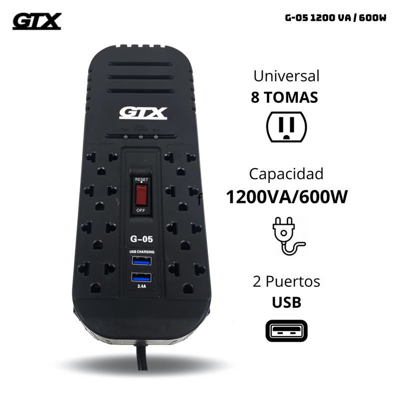 GENERICO - ESTABILIZADOR GTX 1200 VA 600W - G-05