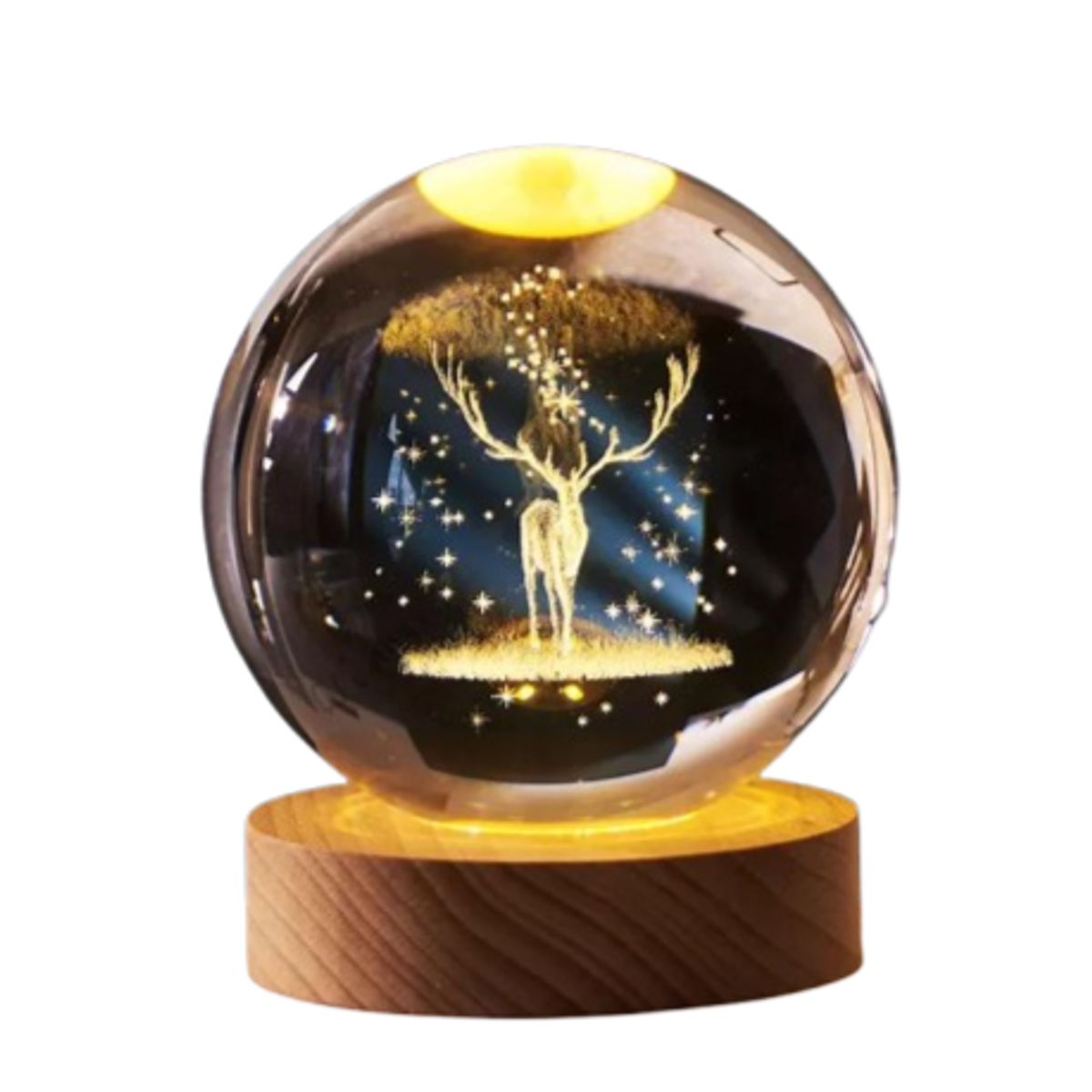 GENERICO - Lampara Led Esfera 3D Reno Adorno 8cm