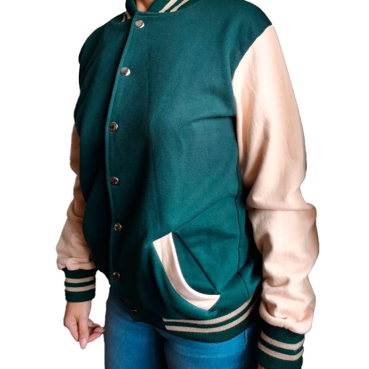 GENERICO - Casaca Bomber Unisex - Nathalie Love It - Verde