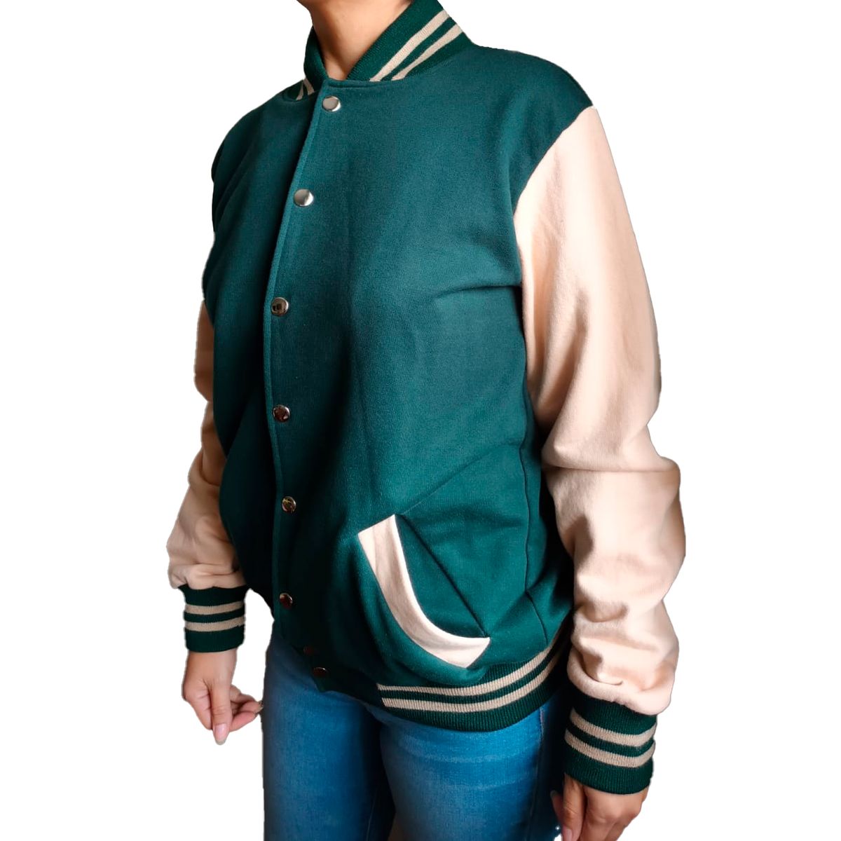 GENERICO - Casaca Bomber Unisex - Nathalie Love It - Verde