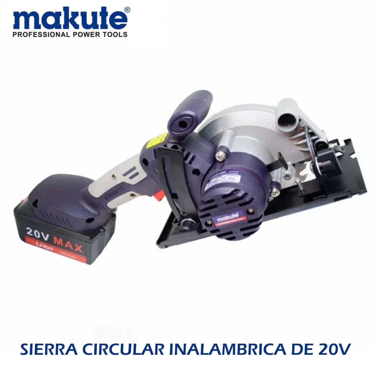 MAKUTE - SIERRA CIRCULAR INALAMBRICA DE 20 V