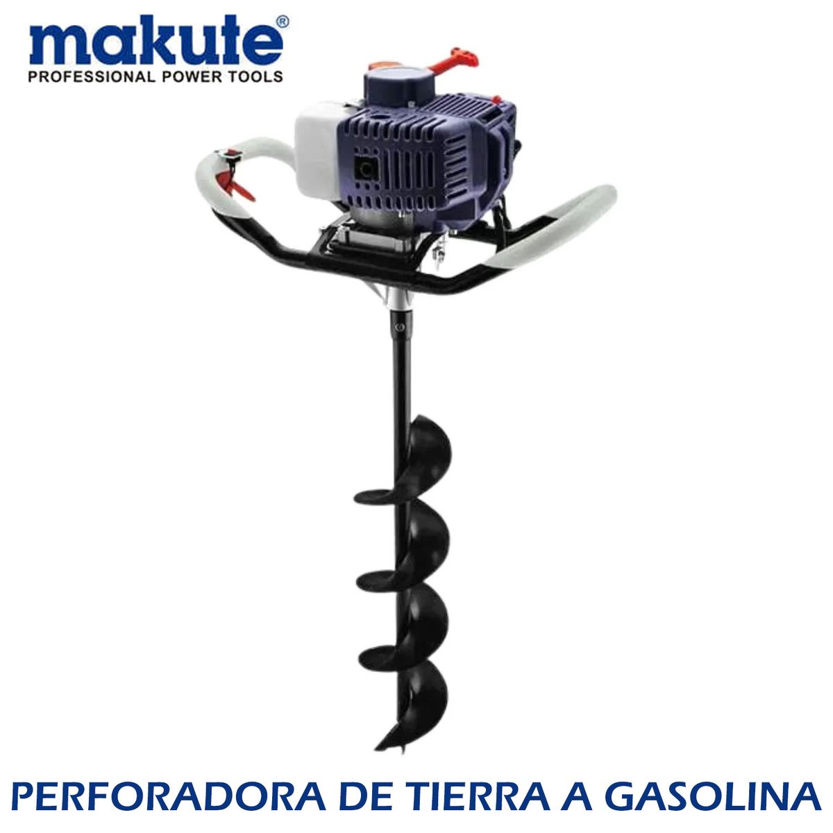 MAKUTE - PERFORADORA DE TIERRA A GASOLINA 1600 W